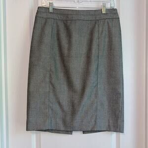 White House Black Market Charcoal Gray Pencil Skirt